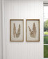 Фото #6 товара Wood Fern Leaf Framed Wall Art with White Backing Set of 2, 19" x 25"