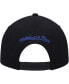 ფოტო #4 პროდუქტის Men's Black, White Golden State Warriors Hardwood Classics Wear Away Visor Snapback Hat