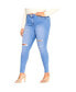 Plus Size Asha Wild Rose Skinny Jean