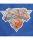 Men's New York Knicks Blue Hardwood Classics 75th Anniversary Authentic Warmup Full-Snap Jacket