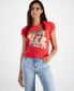 ფოტო #1 პროდუქტის Women's Call Me Graphic Print Crewneck T-Shirt