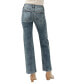 ფოტო #2 პროდუქტის Women's Suki Mid Rise Trouser Leg Jeans