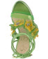Фото #4 товара Iyla Flower Embellished Strappy High Heel Platform Sandals