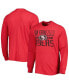 Фото #1 товара Men's Scarlet San Francisco 49ers Brand Wide Out Franklin Long Sleeve T-shirt