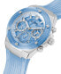 Фото #3 товара Guess Damen Armbanduhr 39 mm Armband Silikon ECO-FRIENDLY BLUE BIO-BASED GW0409L