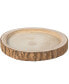 Фото #2 товара Wood Tree Bark Indented Display Tray Serving Plate Platter Charger