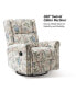 Фото #8 товара Ahlen Floral Wooden Upholstery Recliner with Swivel Base