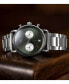 ფოტო #6 პროდუქტის Men's Blacktop Silver-Tone Stainless Steel Bracelet Watch 42mm