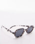 Фото #2 товара Topshop Holly hexagonal sunglasses in black tort