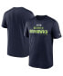 Фото #2 товара Men's College Navy Seattle Seahawks Legend Community Performance T-shirt