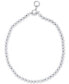 16" Silver-Tone Metal Bead (8 mm) Necklace
