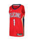 Men's Zion Williamson Red New Orleans Pelicans Swingman Player Jersey - Statement Edition