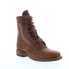 Фото #2 товара Abilene Boots 9167 Womens Brown Leather Lace Up Cowboy Western Boots