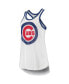 Фото #2 товара Women's White Chicago Cubs Tater Racerback Tank Top