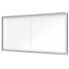 NOBO Premium Plus 27xA4 Sheets Magnetic White Surface Interior Display Case With Sliding Door