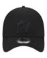 Фото #3 товара Men's Miami Marlins Black-on-Black Neo 39THIRTY Flex Hat