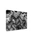 Фото #2 товара American School Black and White Ceiling Wavy Canvas Art - 20" x 25"