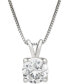 ფოტო #2 პროდუქტის IGI Certified Lab Grown Diamond Solitaire 18" Pendant Necklace (1 ct. t.w.) in 14k White Gold or 14k Gold