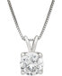 IGI Certified Lab Grown Diamond Solitaire 18" Pendant Necklace (1 ct. t.w.) in 14k White Gold or 14k Gold