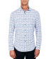 ფოტო #1 პროდუქტის Men's Regular-Fit Non-Iron Performance Stretch Floral Grid-Print Button-Down Shirt