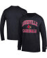 Фото #2 товара Men's Black Louisville Cardinals High Motor Long Sleeve T-shirt