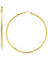 Polished Hoop Earrings in 18k Gold-Plated Sterling Silver, Created for Macy's