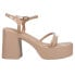 Chinese Laundry Avianna Block Heels Platform Dress Womens Beige Dress Sandals A