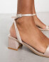 Фото #6 товара Be Mine Bridal Ruhi low block heeled sandals in blush