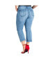 Фото #2 товара Plus Size Distressed Ankle Jeans