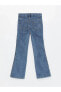 Фото #4 товара LCW Kids Basic İspanyol Paça Kız Çocuk Jean Pantolon