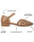 ფოტო #6 პროდუქტის Women's Joannah Fisherman Ankle Strap Flat