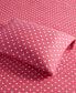 Фото #6 товара Polka Dot Cotton 3-Pc. Sheet Set, Twin