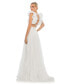 ფოტო #5 პროდუქტის Women's Ruffle Tiered Cut-Out Chiffon Gown