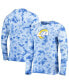 Фото #2 товара Men's Royal Los Angeles Rams Tie-Dye Long Sleeve T-shirt