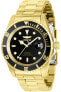 Invicta Pro Diver Stainless Steel Men's Automatic Watch - 43mm Gold / Black
