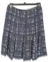 Tory Burch Womens Normandy Plaids Blue Rhodes Silk A-Line Skirt Size 0