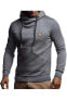 Фото #2 товара Men's BodyFit Hooded Sweater | Modern Stylish Longsleeve Pullover Sweater | Anthracite | S-Size