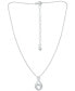 Mother & Child Infinity Pendant Necklace in Sterling Silver, 16" + 2" extender, Created for Macy's