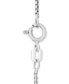 ფოტო #2 პროდუქტის Men's Diamond Ankh Cross 22" Pendant Necklace (1/4 ct. t.w.) in 14k Gold-plated Sterling Silver and Sterling Silver