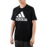 adidas 经典三条杠Logo印花短袖T恤 男款 黑色 送男生 / Футболка Adidas LogoT Модель DT9933