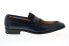 Фото #2 товара Carrucci KS478-120SC Mens Blue Leather Loafers & Slip Ons Penny Shoes