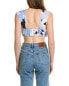 Фото #2 товара Rumer Leila Linen Crop Top Women's