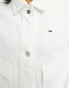 Tommy Jeans Garment Dyed Overshirt Jacket in White