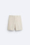 100% LINEN BERMUDA SHORTS