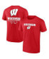 Men's Red Wisconsin Badgers Game Day 2-Hit T-shirt