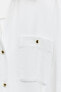 Фото #7 товара Платье-рубашка с поясом ZARA