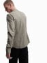 Фото #2 товара ASOS DESIGN slim fit oxford shirt with grandad collar in washed khaki