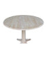 42" Round Dual Drop Leaf Pedestal Table