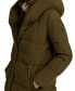 Фото #4 товара Women's Oversized-Collar Hooded Down Coat