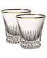 Grand Royal Gold-Tone Old Fashioned Glasses, Pair of 2